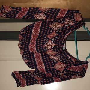 Aztec Crop Top